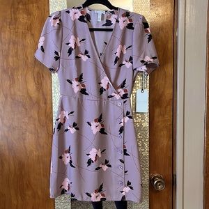 NWT Leith purple Quail Cherry Blossom dress.
